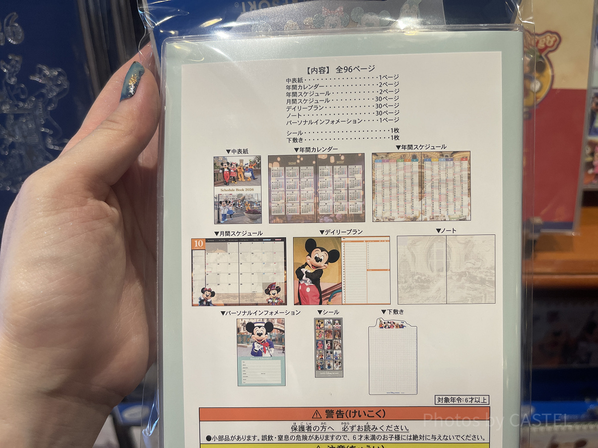 ミッキーマウスと仲間たち（実写）デザインの手帳