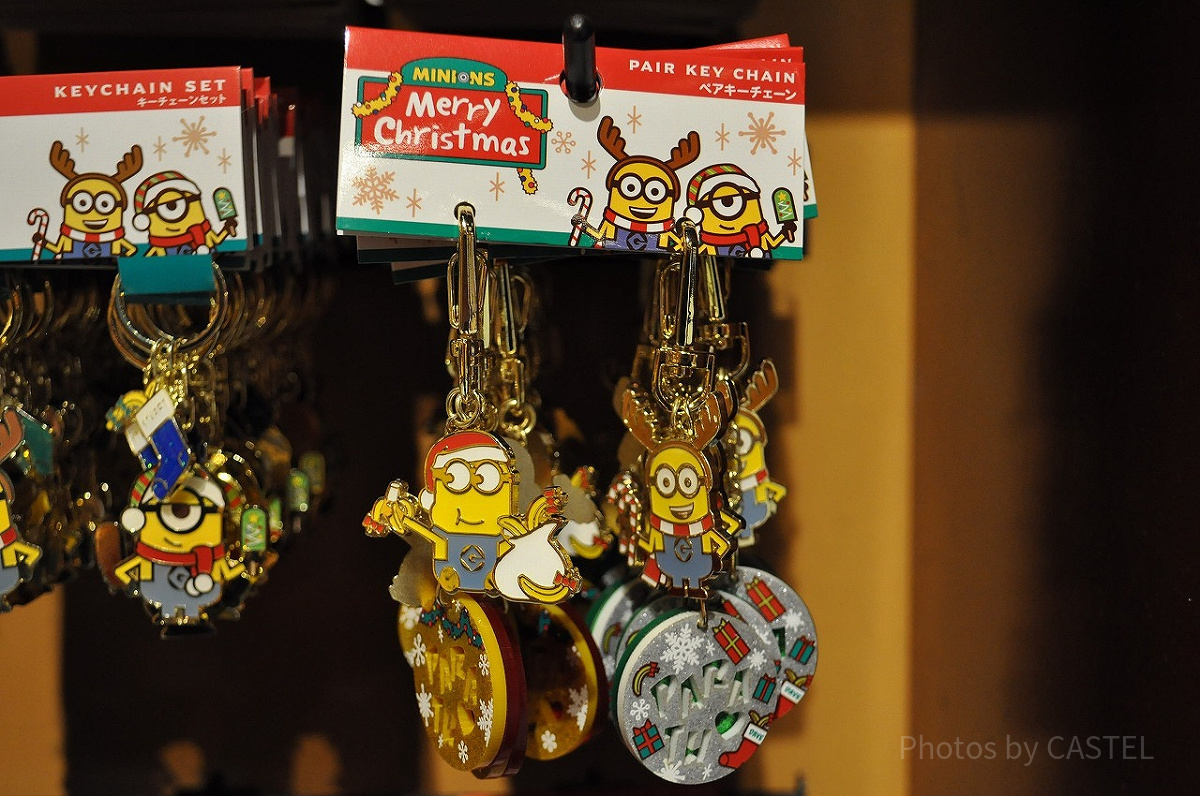 MINION MERRY CHRISTMASペアキーチェーン
