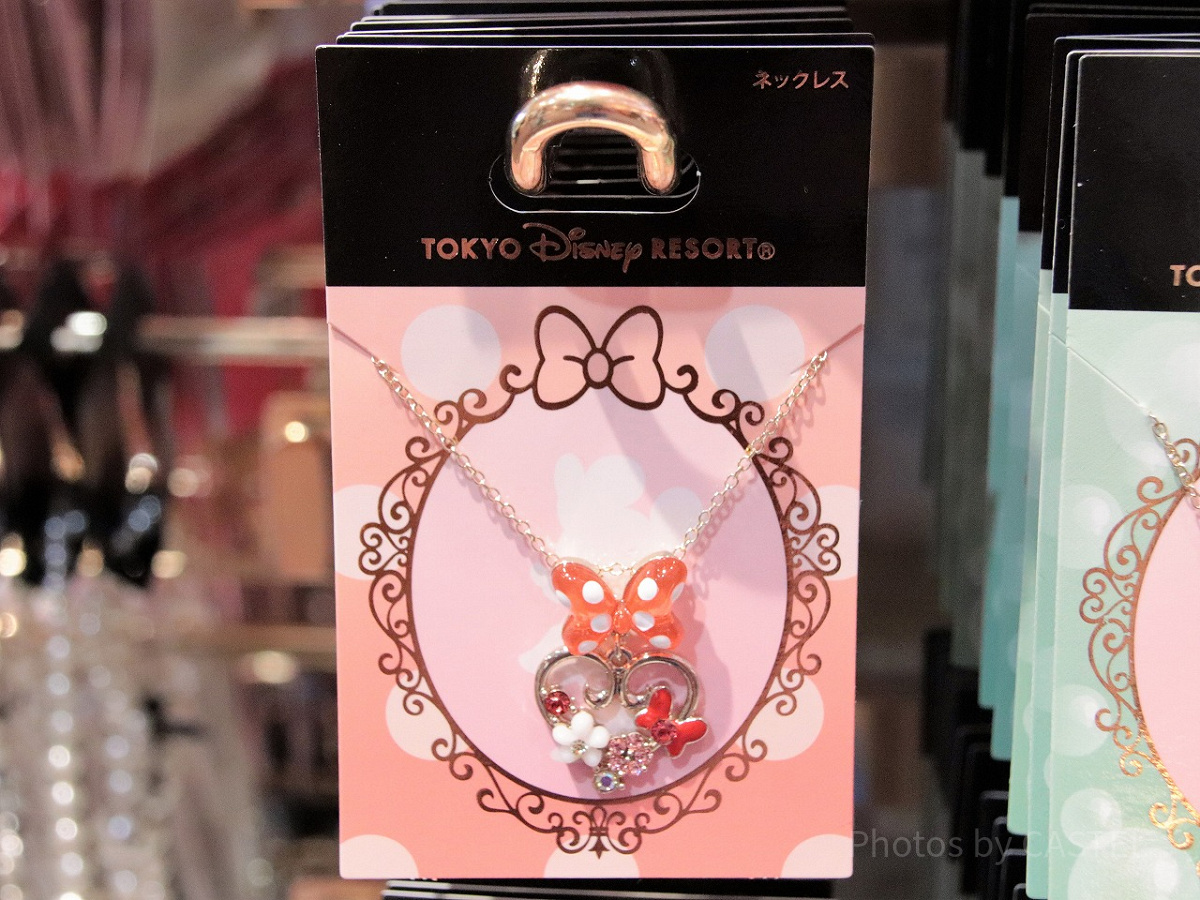 【Disney】ディズニー ミニーマウス ネックレス★ジルコニア ディズニー] ミニー シルバー ピンク キュービックジルコニア