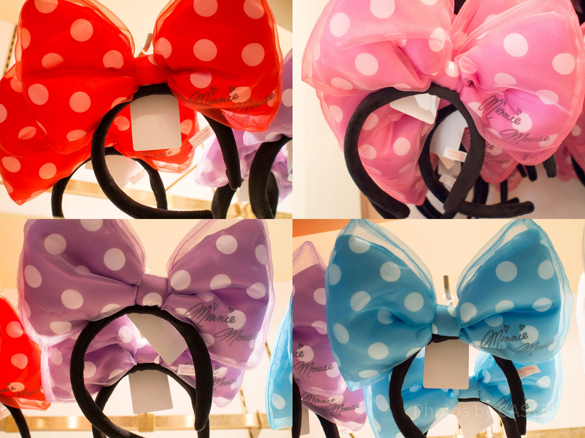 ☆Disneyland☆70周年記念 カラフルリボン ミニーカチューシャ 人気のパステルレインボー！東京ディズニーランド ミニーマウス