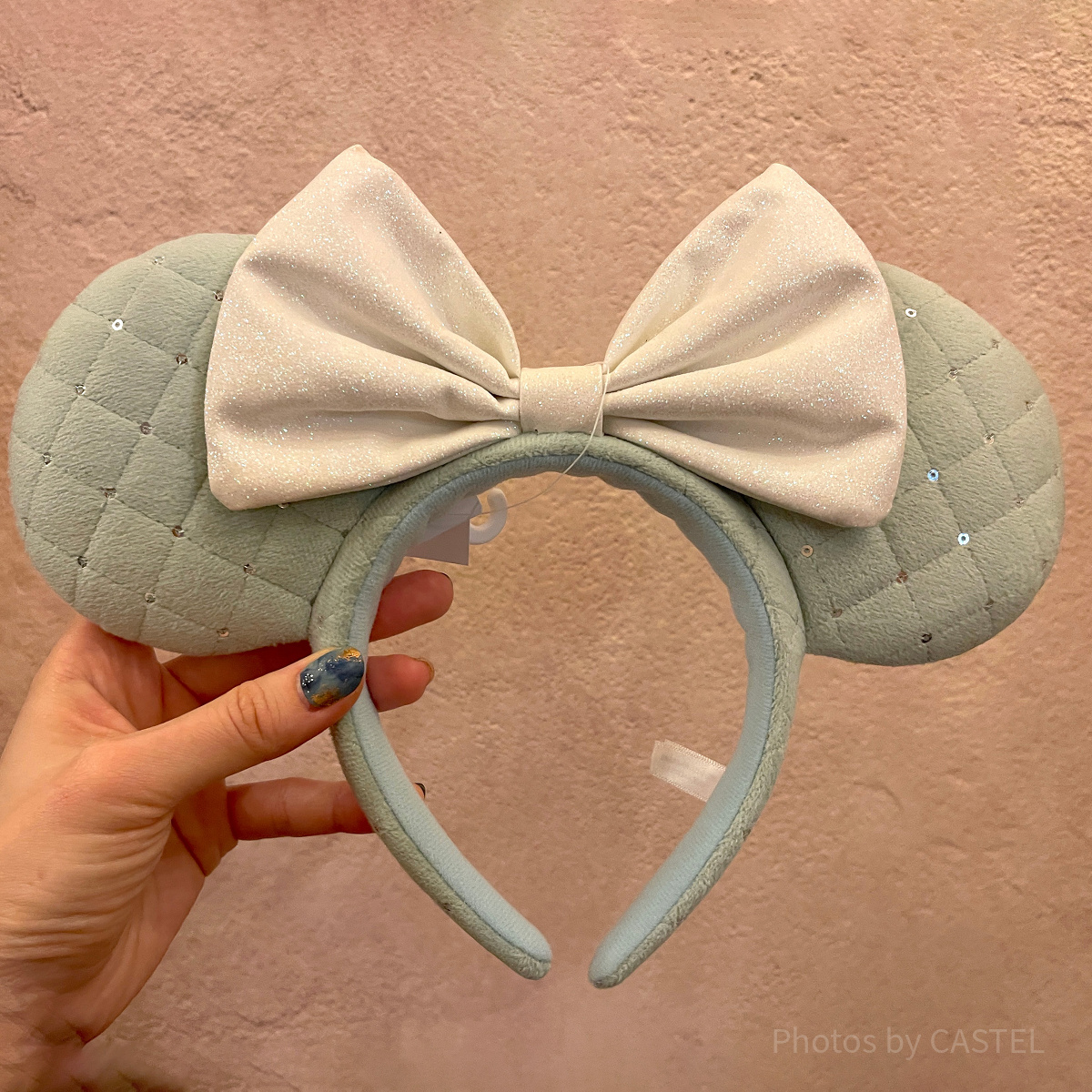 ミニーリボンキルティングカチューシャ(ミントグリーン)| キャステル ミニーリボンキルティングカチューシャ(ミントグリーン)| キャステル