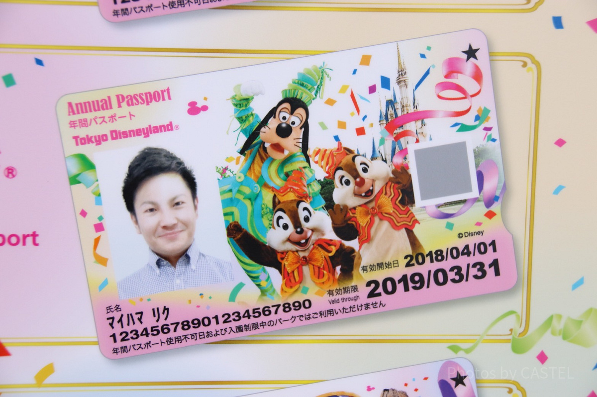 【新デザイン】ディズニーランド年間パスポート（2018年3月1日（木）～2019年3月25日（月））