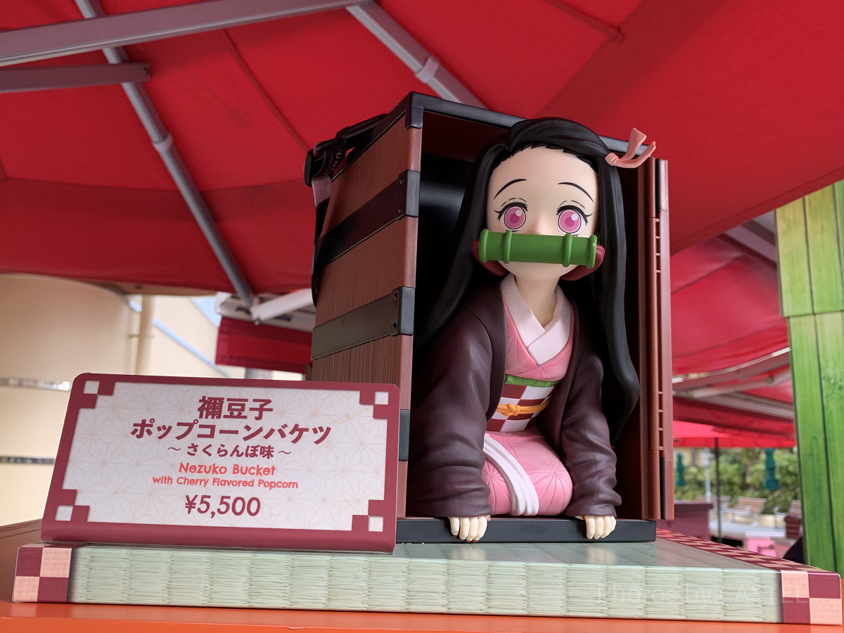 竈門禰豆子 ポップコーンバケツ　ストラップ付き 竈門禰豆子USJポップコーンバケットストラップ付き USJ限定 鬼滅
