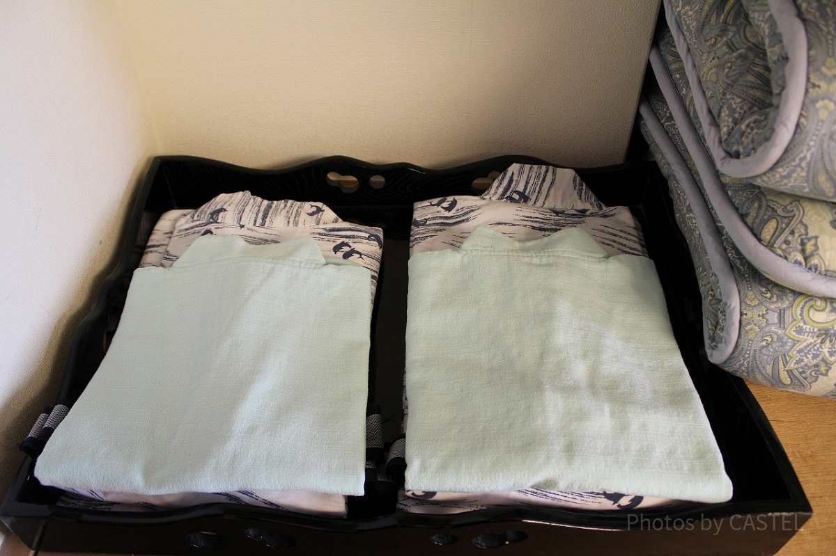和室はパジャマも浴衣が用意されています