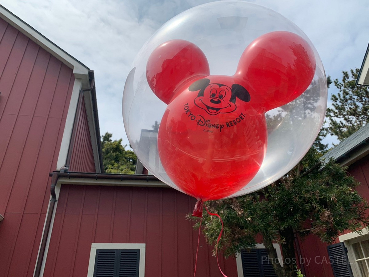 赤色のミッキー風船| キャステル | CASTEL ディズニー情報