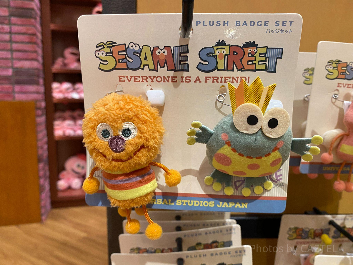 セサミストリートのバッジセット（アーニーとクッキーモンスター