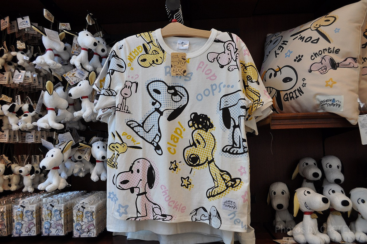 スヌーピーグッズ「LOVEable VINTAGE snoopy」／Tシャツ（総柄）