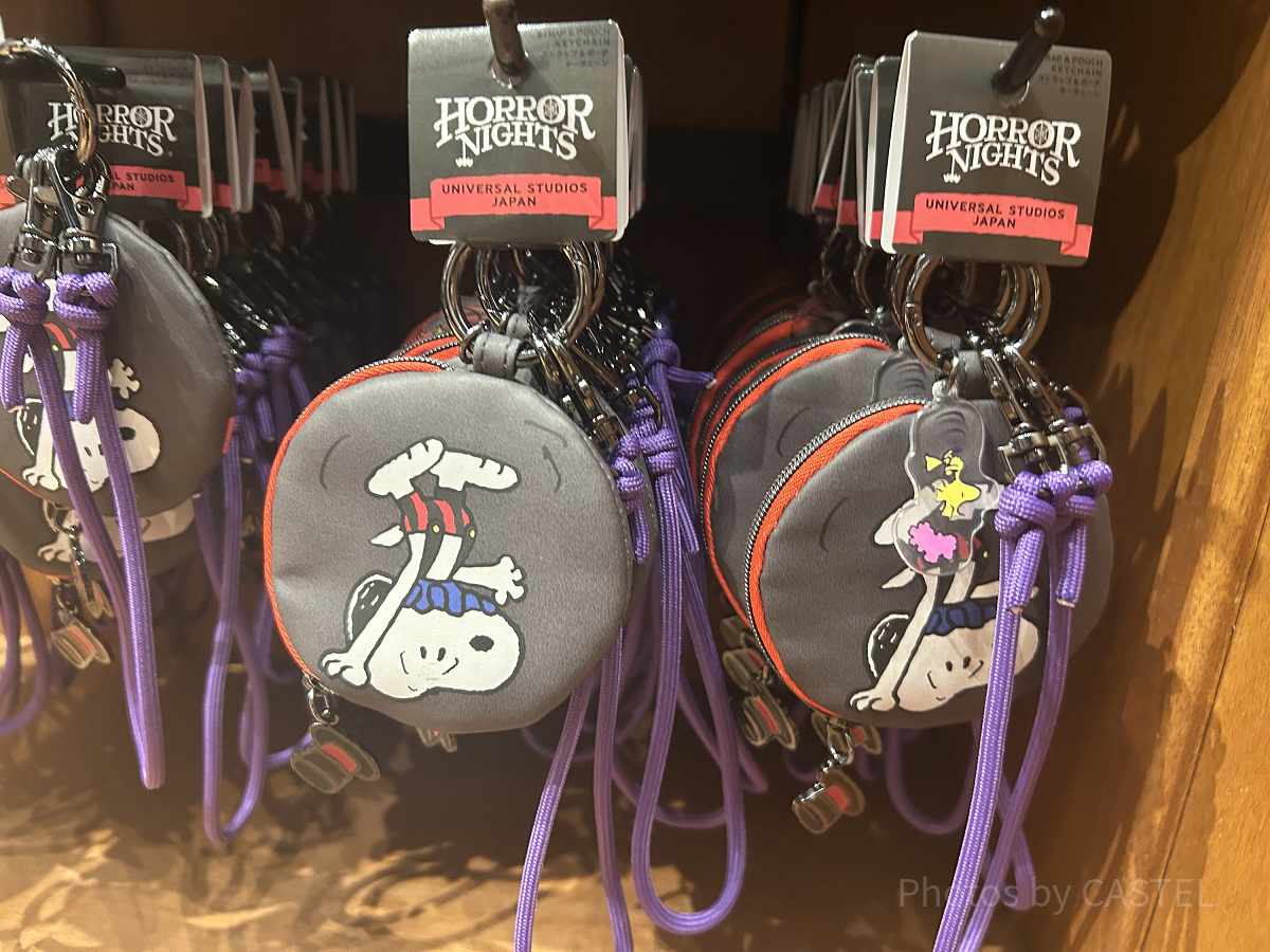 スヌーピーストラップ付きポーチ