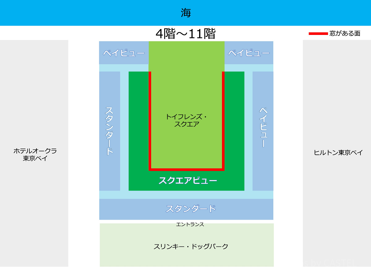 スクエアビューの部屋マップ