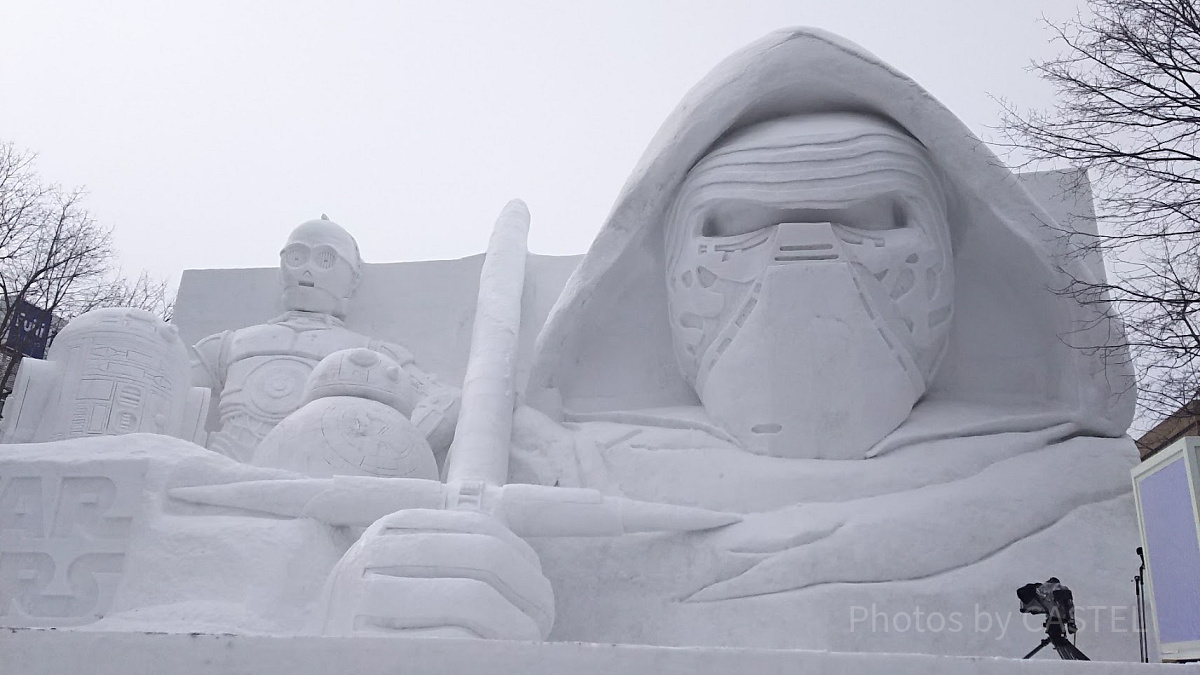 サッポロ雪まつりのスターウォーズ
