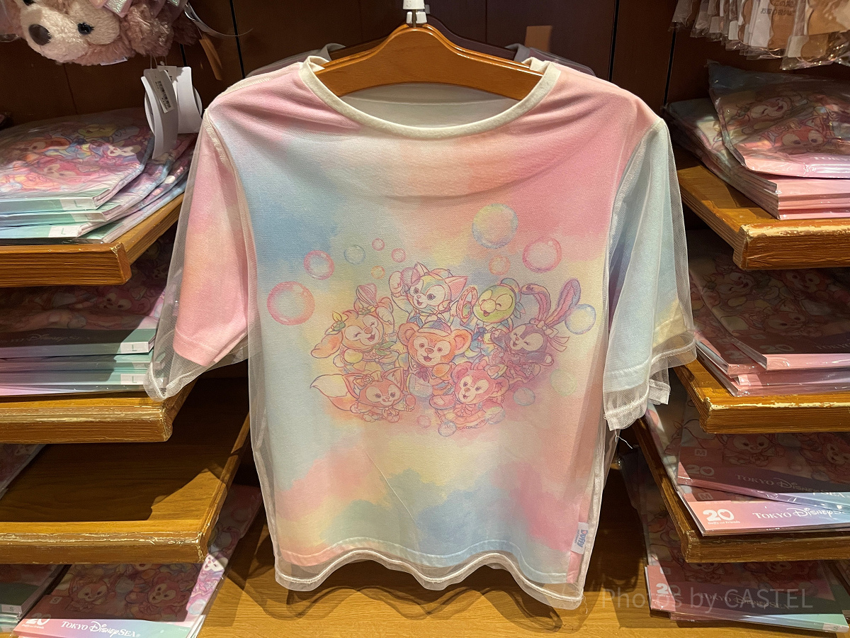 Tシャツ(ダッフィー20周年カラフルハピネスグッズ)| キャステル