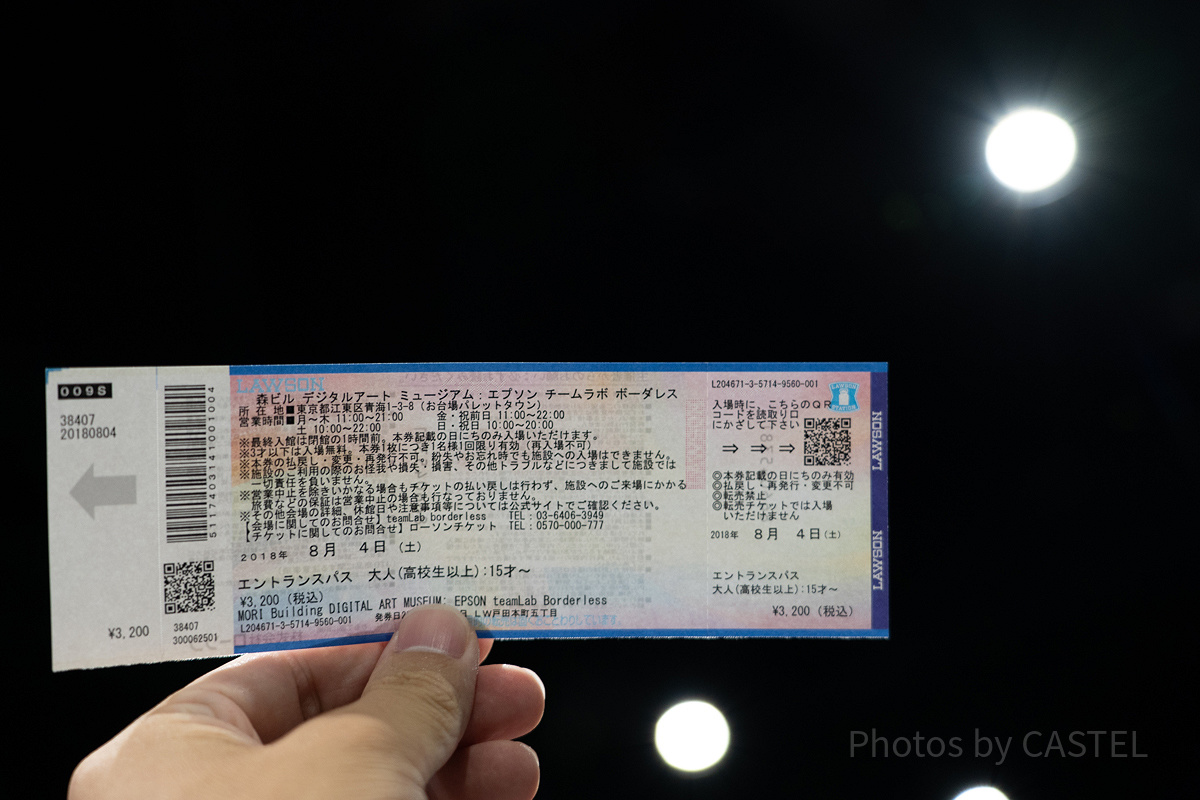 チームラボ ボーダレスお台場 チケット| キャステル | CASTEL