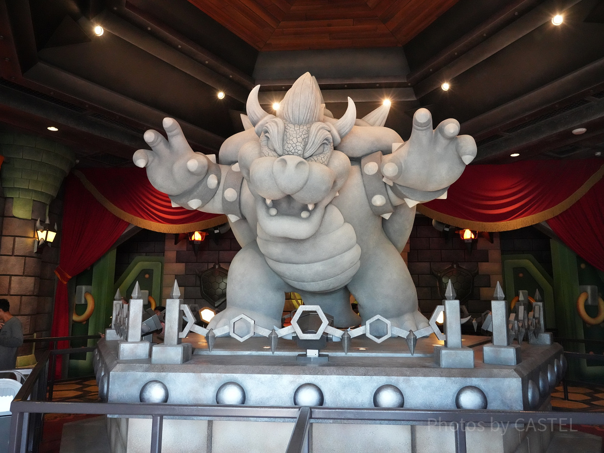 USHのマリオカートにもクッパ像がある！