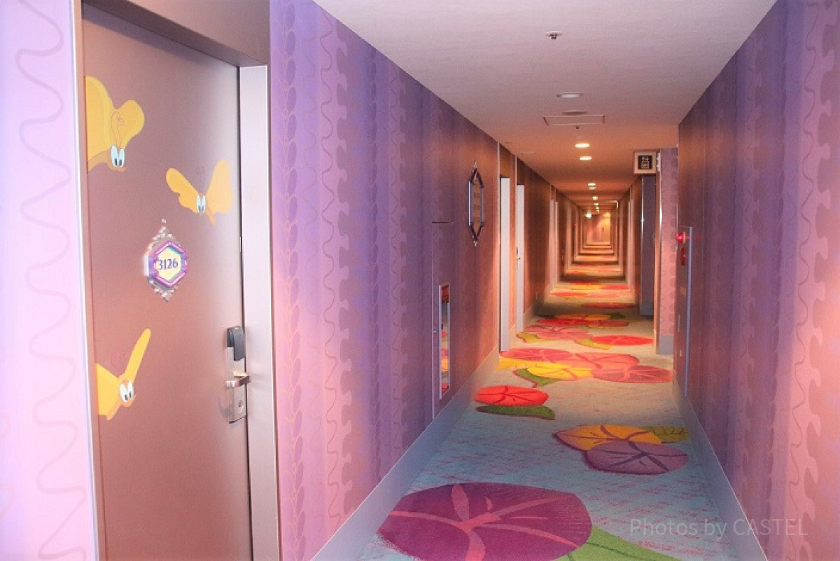 東京ディズニーセレブレーションホテルは廊下もかわいい！