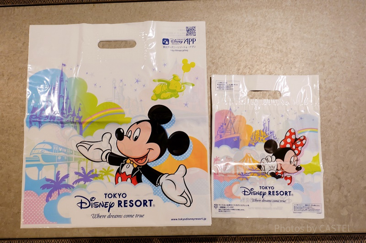 ディズニーのお買い物袋の種類