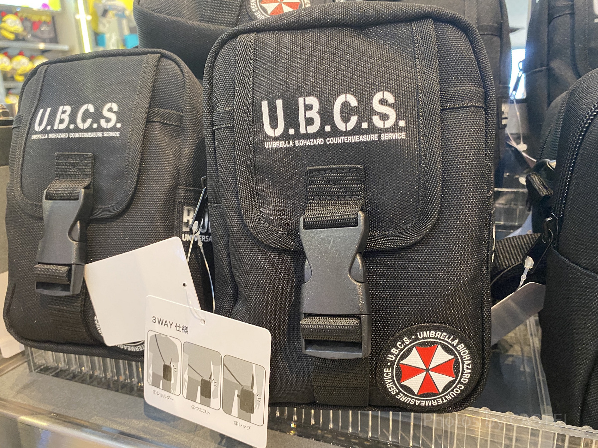 USJハロウィンホラーナイト限定　3WAY ショルダーバッグ　おまけ付き バイオハザード R P D 3WAYバッグ ブラック 新品 タグ付 2024 USJ