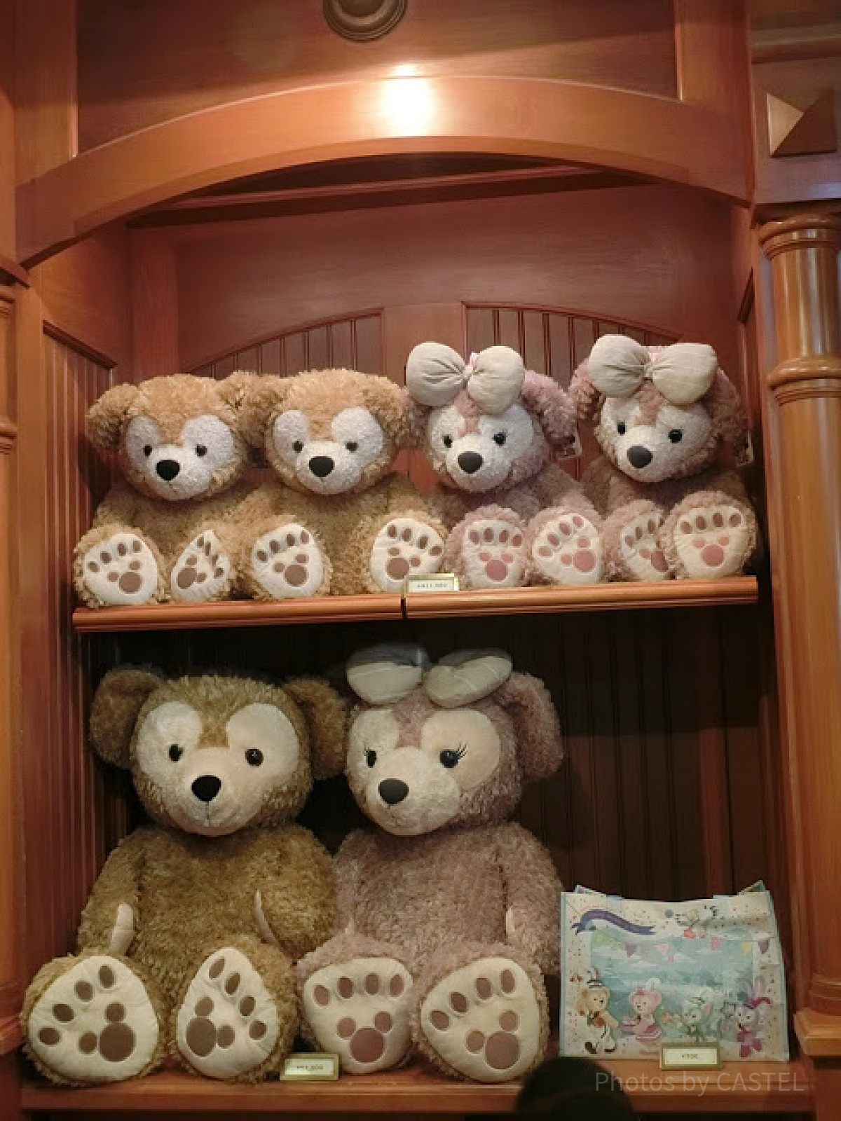 上Sサイズ下Mサイズのダッフィーとシェリーメイ | キャステル