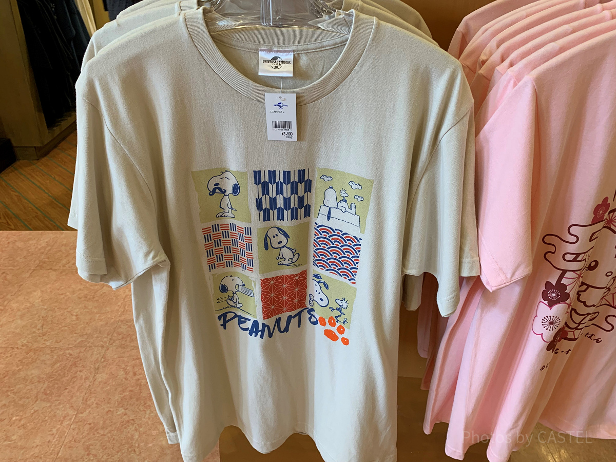 USJピーナッツグッズ/スヌーピー和柄Tシャツ