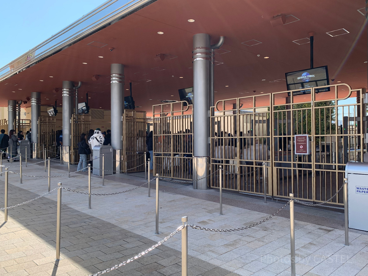 USJの新しい手荷物検査エリア