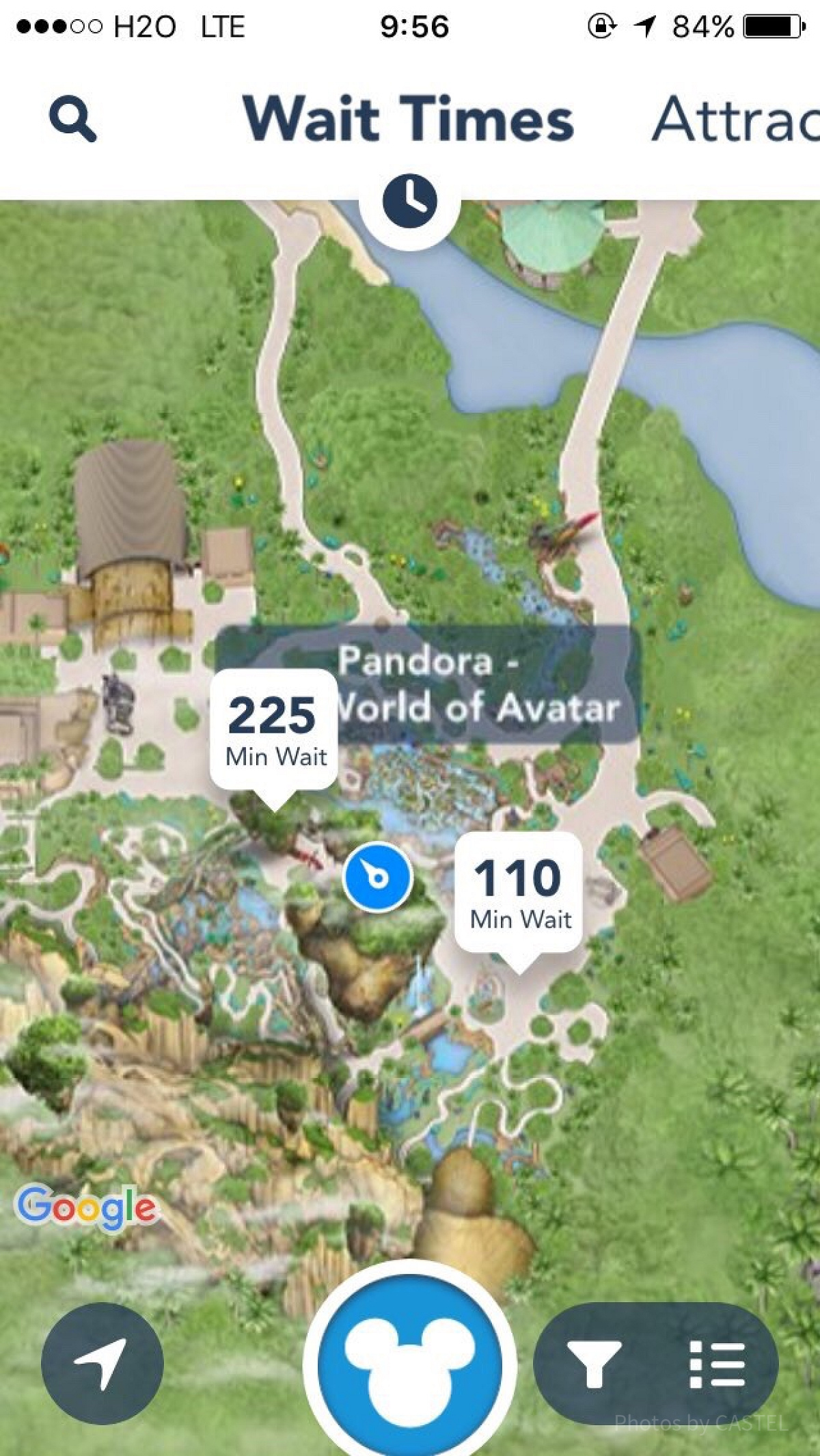 WDW公式アプリ「Disney My Experience」 アトラクションも2つあり