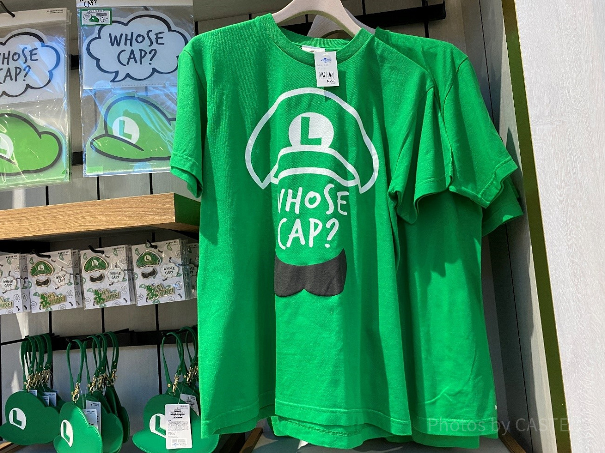 WHOSE CAP? Tシャツ(ルイージ・緑)