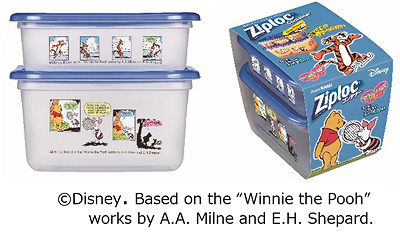 2021年ディズニージップロック⑤：コンテナー480ml,820ml 各1個入り