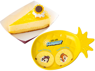 ヒュウガナツレアチーズケーキ、スーベニアプレート付き