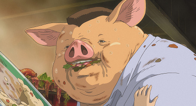 豚の姿に変わり果てた父親