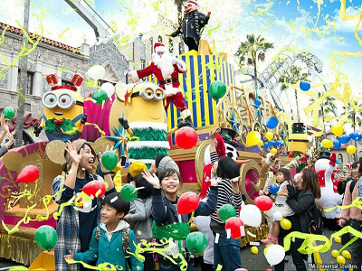 たくさんの紙吹雪！みんな大興奮のパレード