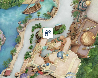 アラビアンコーストの自動販売機の場所