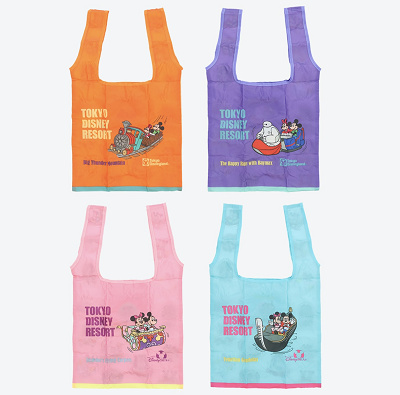 ガチャガチャでゲットできるアトラクションモチーフエコバッグ