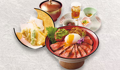 牛ステーキ丼御膳