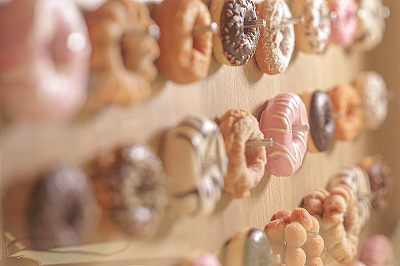 オリエンタルホテルユニバーサルシティの朝食 ドーナッツウォール