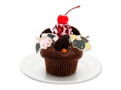 チェリーベリーの小悪魔マフィン