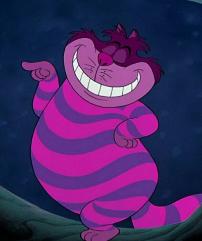 不思議の国のアリス風♥️赤目うさぎ仲良しチェシャ猫 白ウサギ