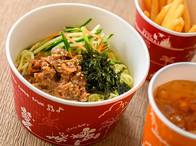 牛カルビと韓国のりの冷やし麺(塩レモン)