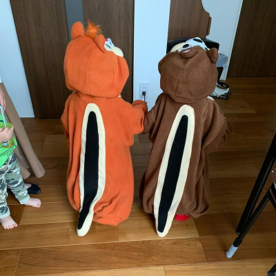 コーデ チップとデール ハロウィン 仮装 チップとデール 仮装 大人