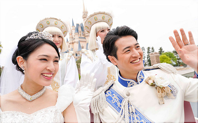 シンデレラ城結婚式の共通プラン