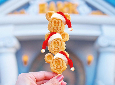 合成でサンタミッキーに!