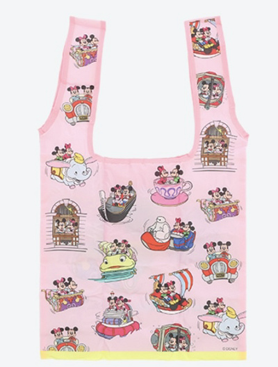 ジャスミンのフライングカーペットデザインのエコバッグ（裏）