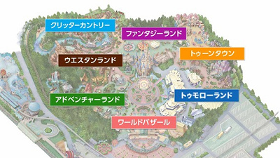 ディズニーランドのマップ】テーマランドごとに徹底解説