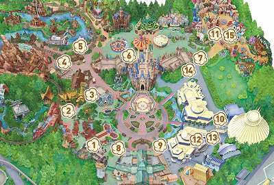 【ディズニーランド】ポップコーンワゴンMAP