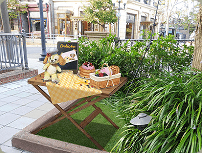 ダッフィーのフォトスポット(クッキー・アン新スポット)