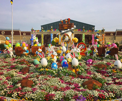 エントランスのイースター飾り