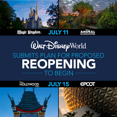 フロリダディズニーの再開日程