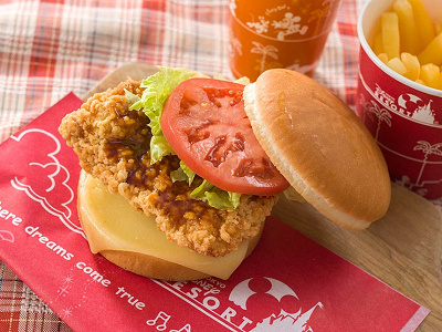 フライドチキンバーガーセット