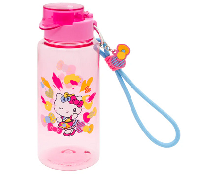 ハローキティストラップ付きドリンクボトル