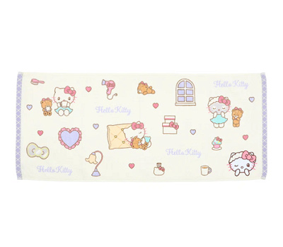 キティのフェイスタオル