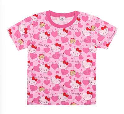 キティのキッズTシャツ