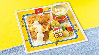 ホリデー・ボブのチーズソース・ワッフルチキンプレート